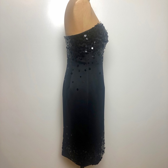 [4] Calvin Klein Black Sequined Formal Sheath Dress - LIKE NEW - Picture 3 of 6